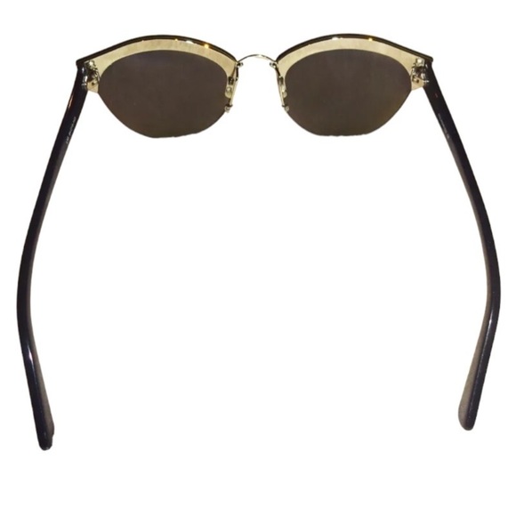 $149 AQS Modified Cat Eye Sunglasses AQUASWISS Mirror Blue Lens Made Italy 🇮🇹 - Picture 6 of 10